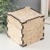 Casket-Cub for painting "Egypt" 10.7x10.7x10.7 cm, plywood 6mm