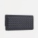 Women's wallet on the button, black color