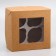 Packaging for 4 cupcake with a window, craft, 16 x 16 x 10 cm