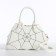 Youth bag with a zipper, white color