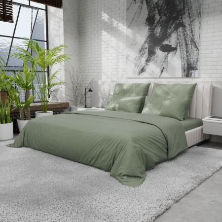 Pillowcase 220s Ethel 50*70 cm, central oliv, satin, 100% cotton-2