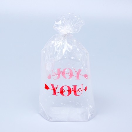 Package Packing BOPP, with a bottom fold, "I love you" 20*35 cm-3