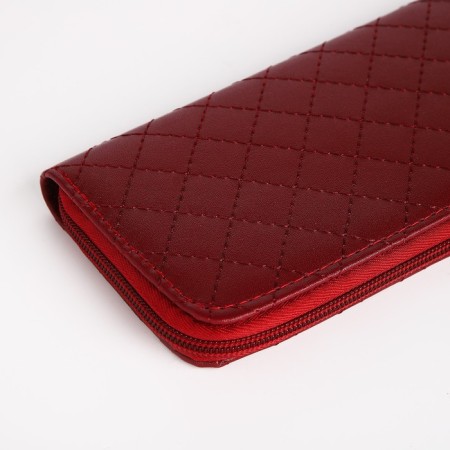 Women's wallet with lightning, burgundy color-2