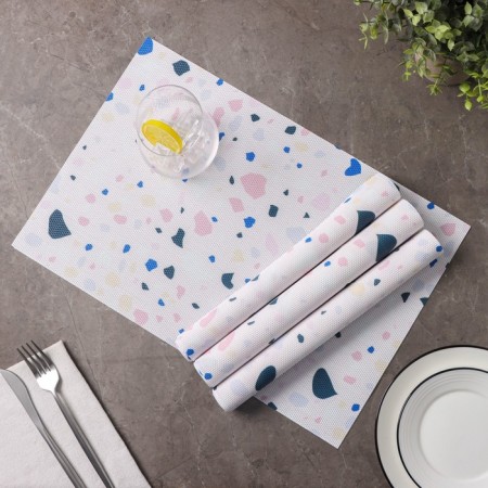 Set of serving napkins on the table “Marmalade”, 4 pcs, 45 × 30 cm, white color-4