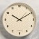 Wall clock, series: classic, "hexagons", smooth move, d-30.5 cm