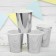 Paper glasses, set 6 pcs., 250 ml, silver color