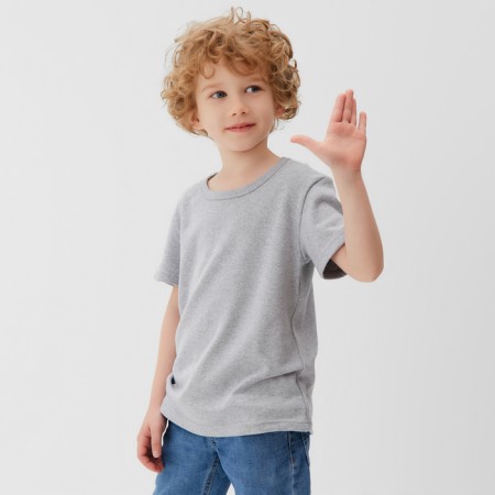 T-shirt Children's KAFTAN "BASIC Line", R.30 (98-104 cm), Gray-2