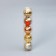 Set of balls plastic D-8 cm, 5 pcs "Bahore" vintage, gold