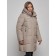 Coat insulated winter female, size 54, beige color
