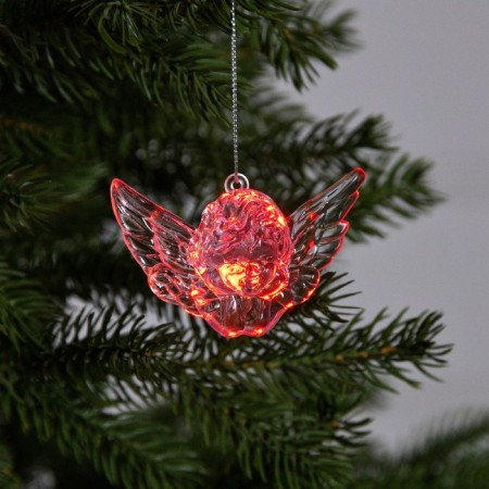 Christmas tree toy "Angel", from batteries, glow of multi (RGB)-1