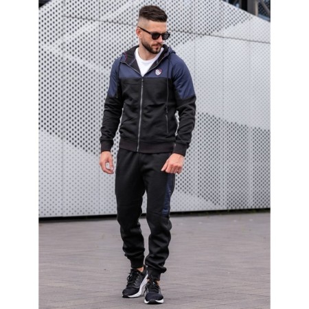 Sports costume men's ise, size 50, dark blue color, black