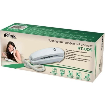Phone Ritmix RT-005 White-1