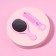A set with a mirror and the comb “heart”, 12 × 6.1 cm, the color is gentle pink