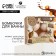 Gift set of cosmetics, bathtub bombs 4 x 40 g, chocolate aroma, beauty pantry