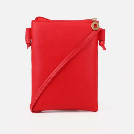 Bag's bag with lightning, external pocket, red color-1