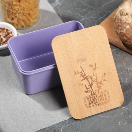 Container with a bamboo cover of "pleasant appetite", 1200 ml-1