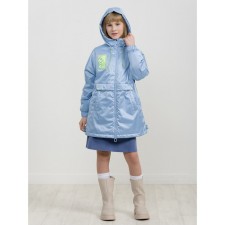 Vetrovka for girls, height 122 cm, blue color