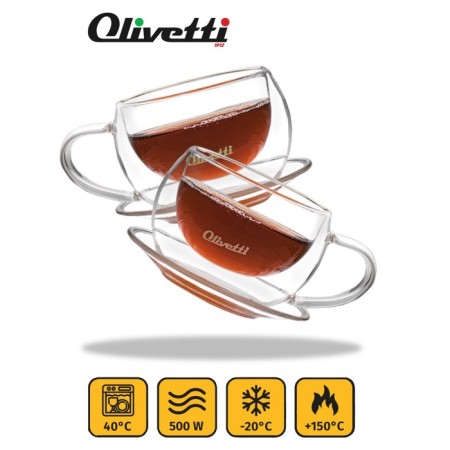 Tea couple with double walls Olivetti DWC21, 2 pcs, 180 ml-1