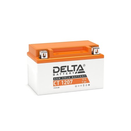 DELTA Battery ST1207 (YTX7A -BS) 12 V, 7 Ah straight (+ -)