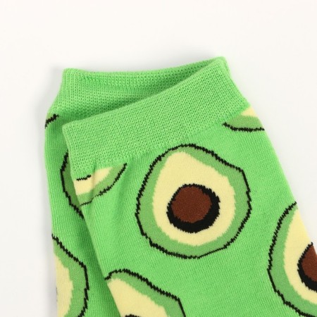 Women's socks "avocado", green color, size 36-39-2