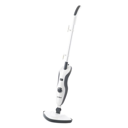 Steam mop KitFort KT-1006, 1500 W, 450 ml, cord 5 m, black and white
