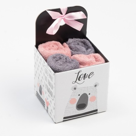 Set of terry towels Ethel LOVE 30x30 cm-4pcs, 100% cotton 340 g/m2-4