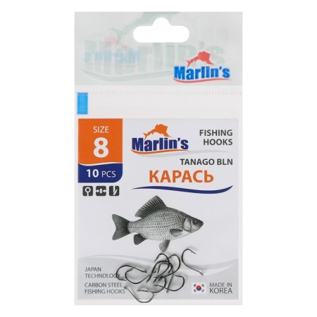Hook Marlin’s Karas Tanago Bln No. 8, 10 pcs.