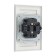 Double Tot Matte Glass, 10 A, hidden, without salary, glass, silver