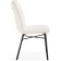 Stool on a metal frame Denis Metal/Builder fabric, black/white 46x59x87 cm
