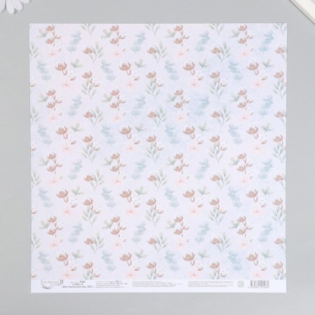 Scrapbooking paper "My Little World" 30x30 cm, 190 g/sq.m No. 5-2