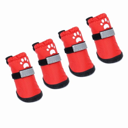 Tall shoes "walk", set 4 pcs, size 1, red