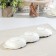 Menzhitsa ceramic 3 cells "Leaf", 40 × 12 × 4 cm, white color