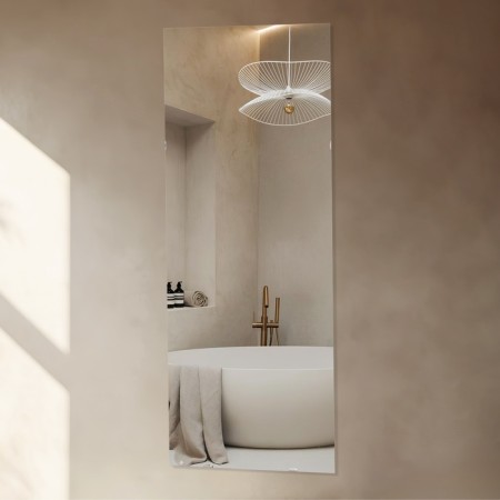 Mirror, wall -mounted, with a mount of 4 clamps, 110x45 cm