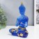 Souvenir Polystone "Buddha Anjali Mudra - Prayer" Blue 18x12x6 cm