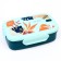 Lunch-Box "Vent. Joy of Life", 1 l, with a spoon, 22.7 x 14 x 7.2 cm, turquoise