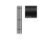 Terminus quatro electric heated towel rail "Circle", 1200x218 mm, Black Muars