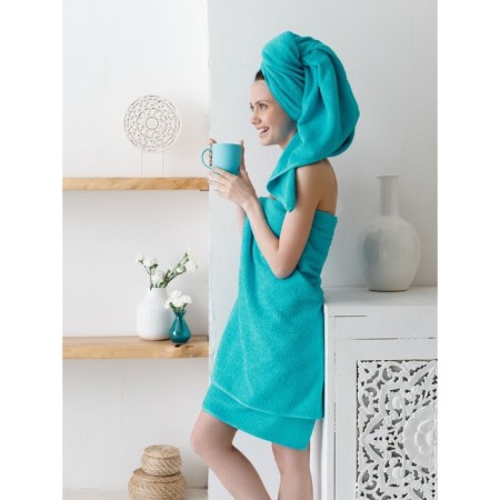 Tmach Trick Guten Morgen Turquoise, 400 grams, size 50x90 cm, green color-5