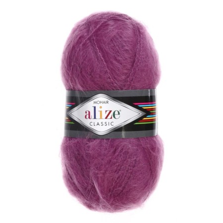 Yarn "Mohair Classic" 25% moher, 24% wool, 51% acrylic 200m/100g (169 rose)-1