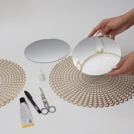 A set of interior mirrors for decoration, 5 pcs, D 20 cm-5
