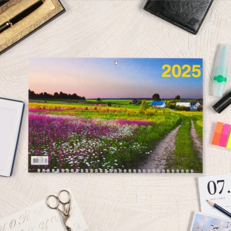 Quarterly calendar, trio "Nature - 2" 2025, 69 x 31 cm-1