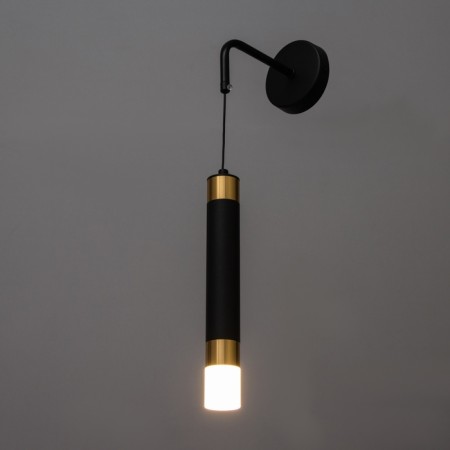 Bra "Warton" LED 6W 3000k Black Gold 4x4x30cm-2