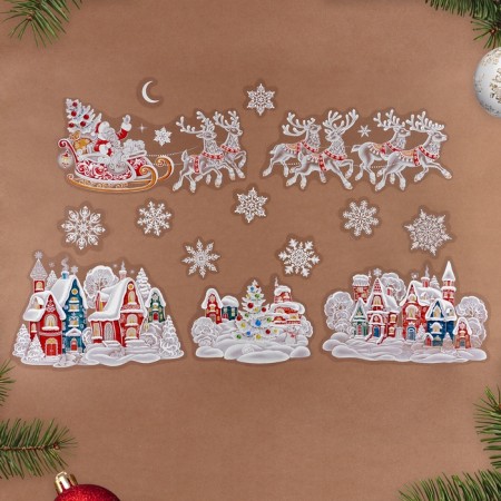 Set of stickers "New Year's miracles" Sani, plazole, 49 x 33 cm-1