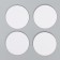 Set of canvases on the magnet, 4 pcs. "Circle", 7.5 cm.