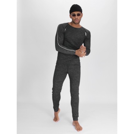 Male thermal underwear, size 46-48, dark gray color-7