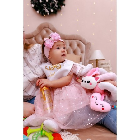 Stretching - spiral with toys arc on a stroller / crib for babies 0+ "Little prNCES", crush I 648619-5