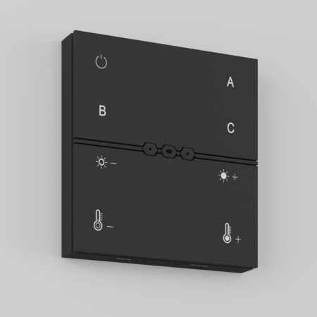 Technical DRC034-8-B, 9.1x8.6x1.5 cm wireless control panel, black color is-5
