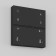 Technical DRC034-8-B, 9.1x8.6x1.5 cm wireless control panel, black color is