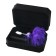 Anal sleeve Metal by Toyfa with a purple edge, 17 cm, d = 2.9 cm, 165 g, silver color 77720