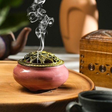 Kurilnitsa for any incense "Charot" ceramic, lilac