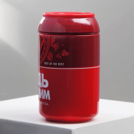 Ceramic mug "Be the best", 250 ml, red color-2